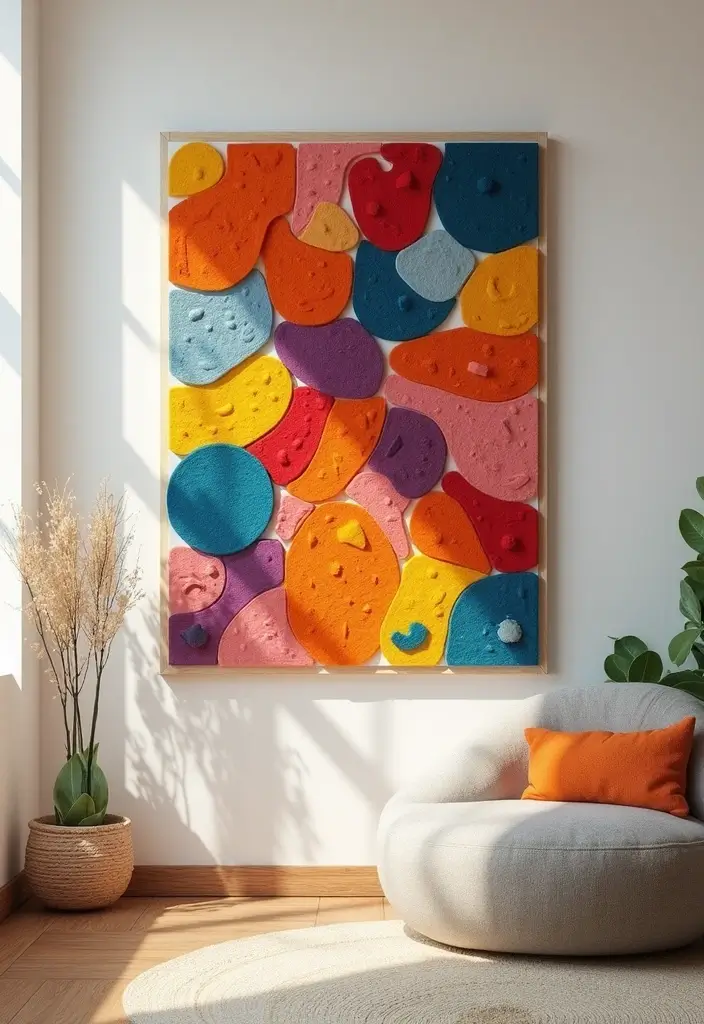 30+ Handmade Room Decor Ideas To Personalize Your Space 49 30+ Handmade Room Decor Ideas To Personalize Your Space - 15. DIY Felt Wall Art
