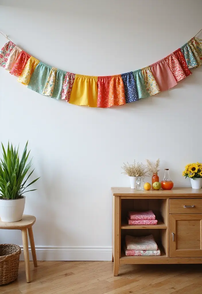 30+ Handmade Room Decor Ideas To Personalize Your Space 67 30+ Handmade Room Decor Ideas To Personalize Your Space - 23. Fabric Scrap Banners