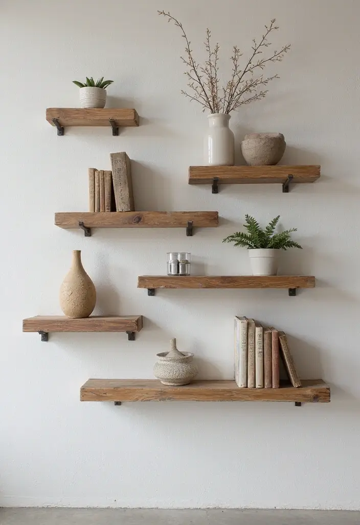30+ Handmade Room Decor Ideas To Personalize Your Space 85 30+ Handmade Room Decor Ideas To Personalize Your Space - 29. Unique Wall Shelves