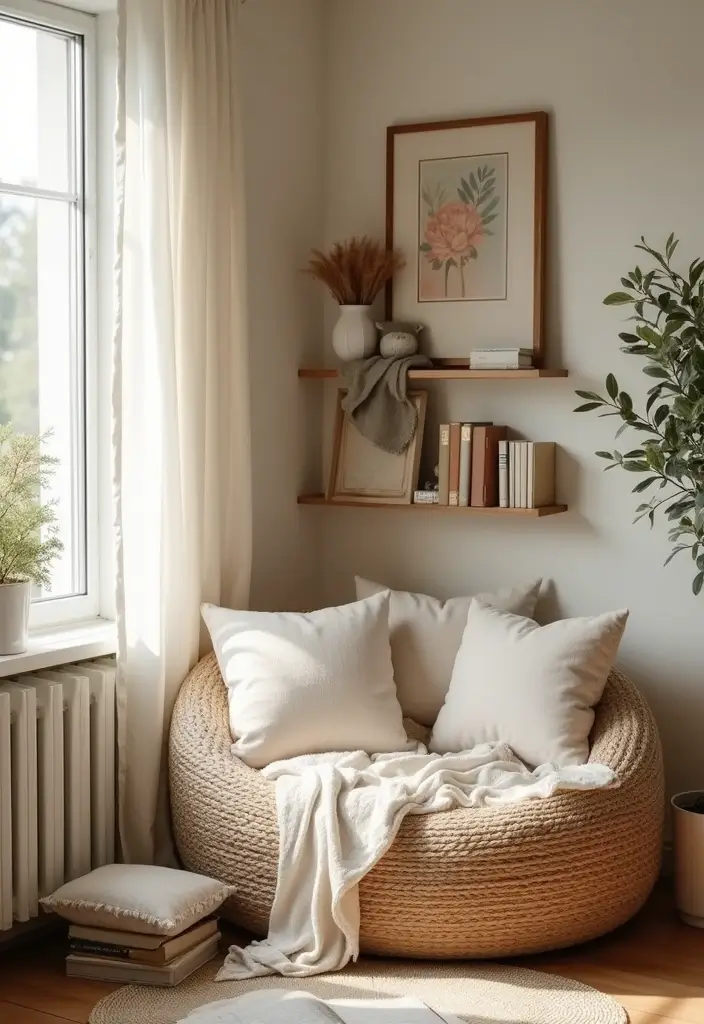 30+ Handmade Room Decor Ideas To Personalize Your Space 86 30+ Handmade Room Decor Ideas To Personalize Your Space - 30. Cozy Reading Nook