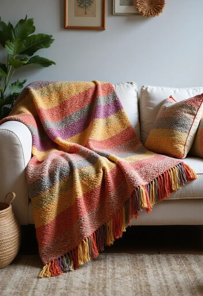30+ Handmade Room Decor Ideas To Personalize Your Space 14 30+ Handmade Room Decor Ideas To Personalize Your Space - 4. Handwoven Throw Blankets