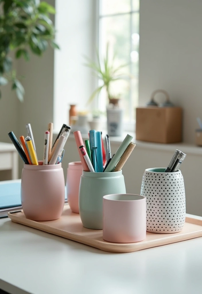 30+ Handmade Water Bottle Decor Ideas To Recycle Creatively 21 30+ Handmade Water Bottle Decor Ideas To Recycle Creatively - 13. Fashionable Desk Organizers
