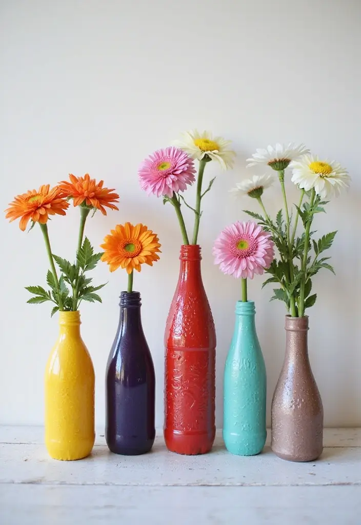 30+ Handmade Water Bottle Decor Ideas To Recycle Creatively 2 30+ Handmade Water Bottle Decor Ideas To Recycle Creatively - 2. Decorative Vases