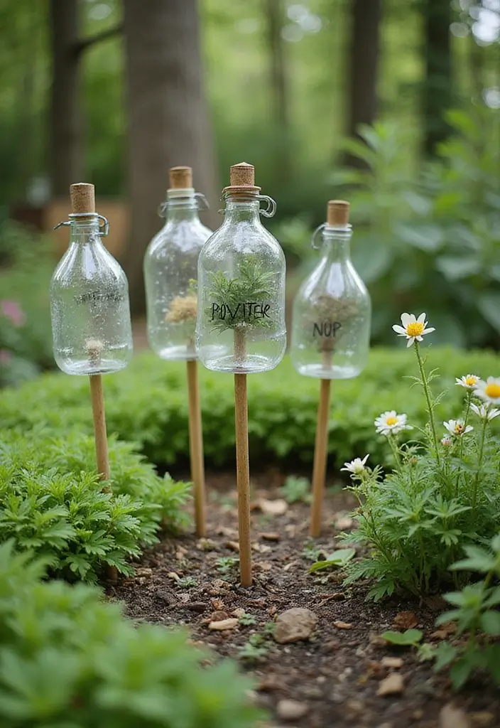 30+ Handmade Water Bottle Decor Ideas To Recycle Creatively 6 30+ Handmade Water Bottle Decor Ideas To Recycle Creatively - 6. Rustic Garden Markers