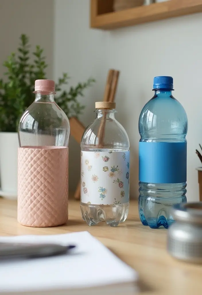 30+ Handmade Water Bottle Decor Ideas To Recycle Creatively 8 30+ Handmade Water Bottle Decor Ideas To Recycle Creatively - 8. Personalized Storage Solutions